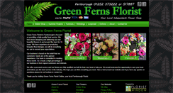 Desktop Screenshot of greenfernsflorist.net